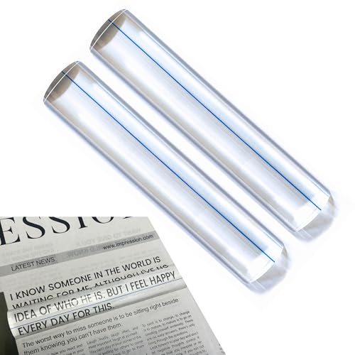 2-Pack Mahjong Line Magnifying Finder with Guiding Line for NMJL Card – Blue by Viyohoh