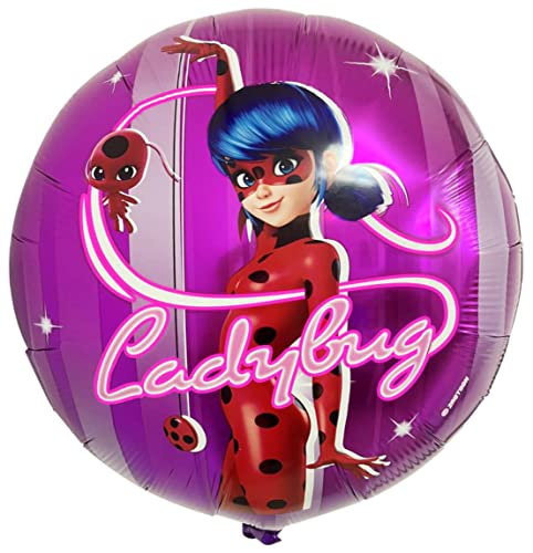 2-Pack Miraculous Ladybug Foil Balloons – 20-Inch Helium or Air Party Decorations