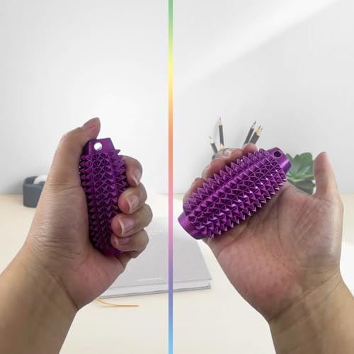 2-Pack Spiky Stim Keychain – 3D Printed Fidget Toy for Anxiety Relief & Sensory Play (Upgrade Little Ouchies)