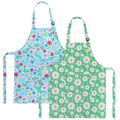 2 Pack Waterproof Kids Aprons with Pockets – Adjustable Toddler Painting and Cooking Apron by XLSXEXCL