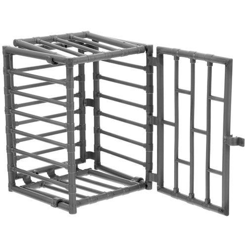 2-Piece Mini Plastic Cage Set for Displaying Stuffed Animals or Organizing Small Items - jojofuny