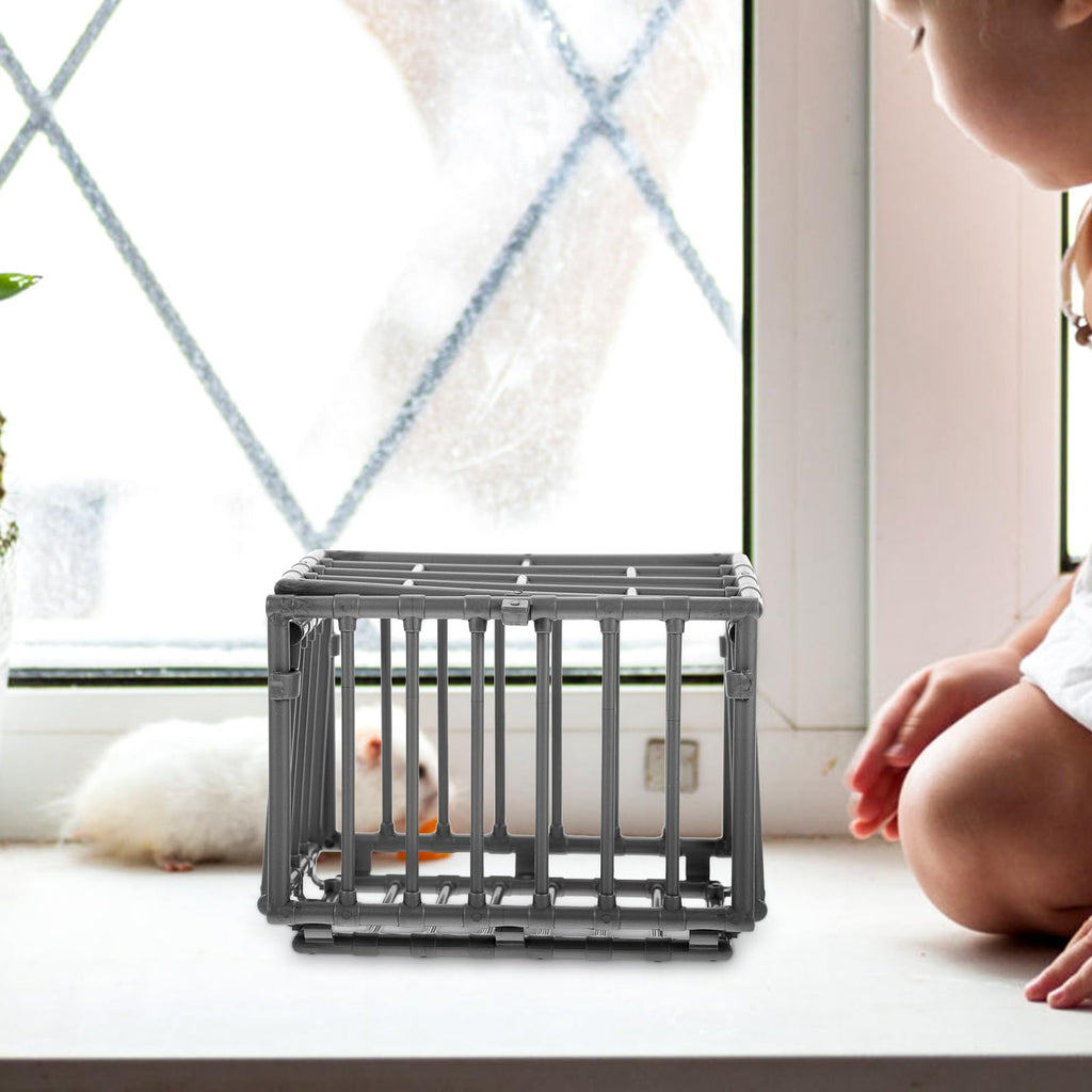 2-Piece Mini Plastic Cage Set for Displaying Stuffed Animals or Organizing Small Items - jojofuny