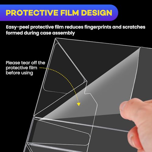 20 Pack Clear Pop Protectors for 4-Inch Funko Figures, 0.38mm PET Display Cases with Locking Tabs