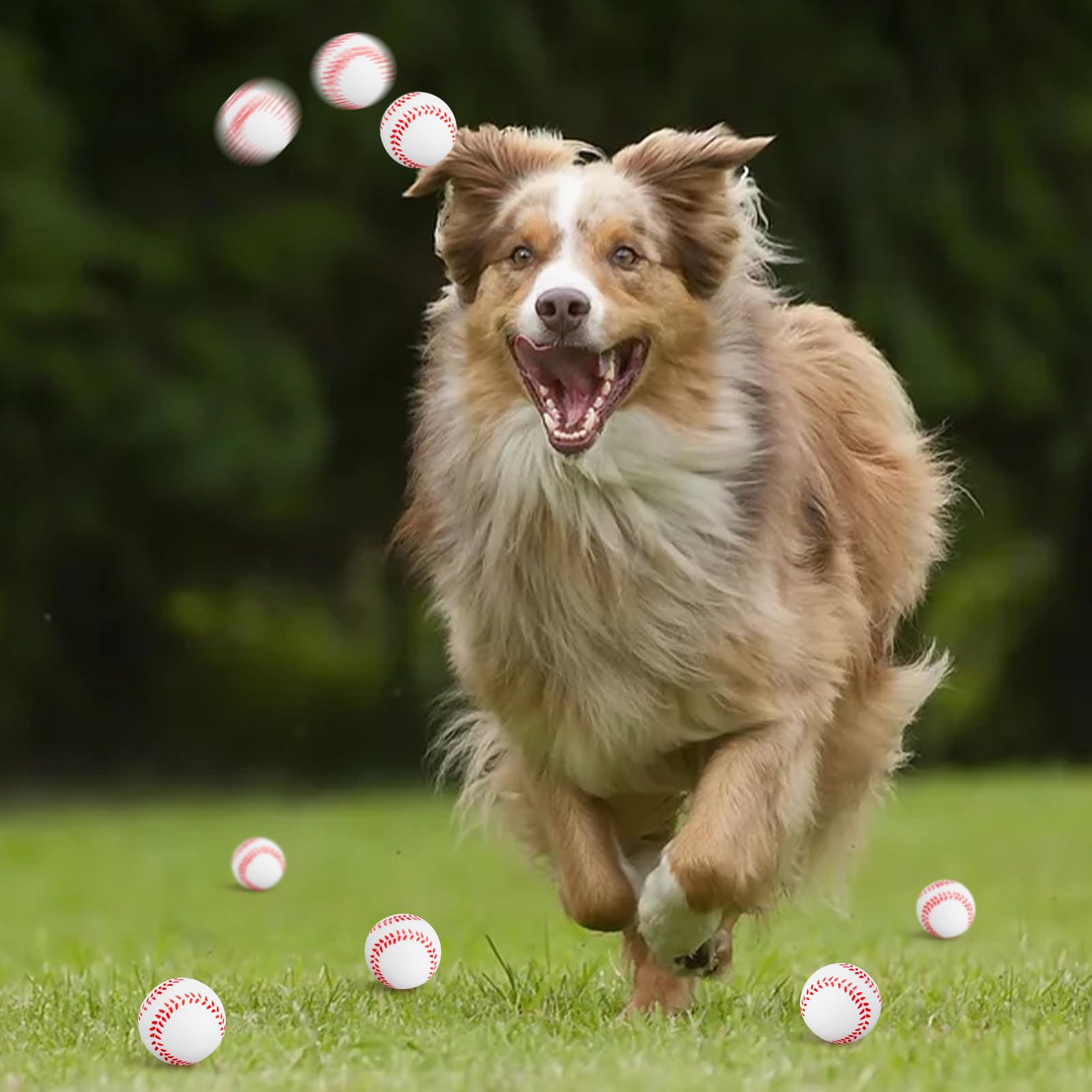 20 Pack Mini Foam Baseball Stress Balls for Party Favors, Anxiety Relief, and Pet Toys