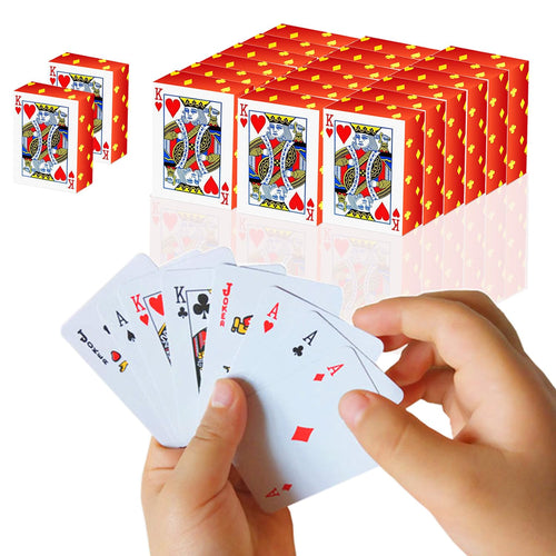 20-Pack Mini Playing Cards (1.65 Inches) – 54-Card Decks, Party Favors, Novelty Gifts for Kids and Adults