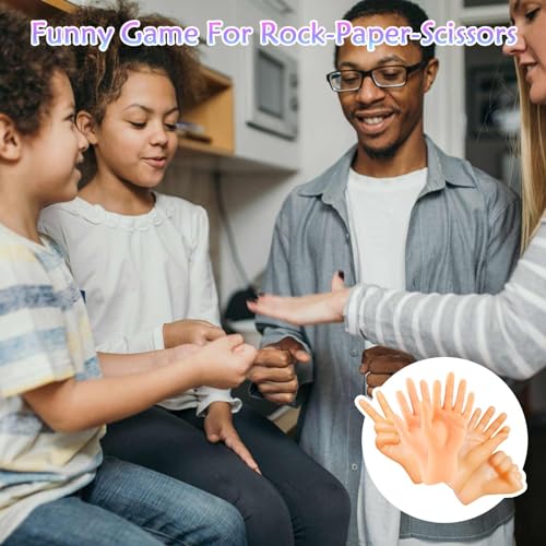 20-Pack Miniature Finger Hands – Realistic Rubber Puppets for Pranks & Gags