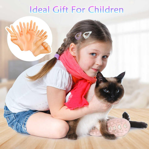 20-Pack Miniature Finger Hands – Realistic Rubber Puppets for Pranks & Gags
