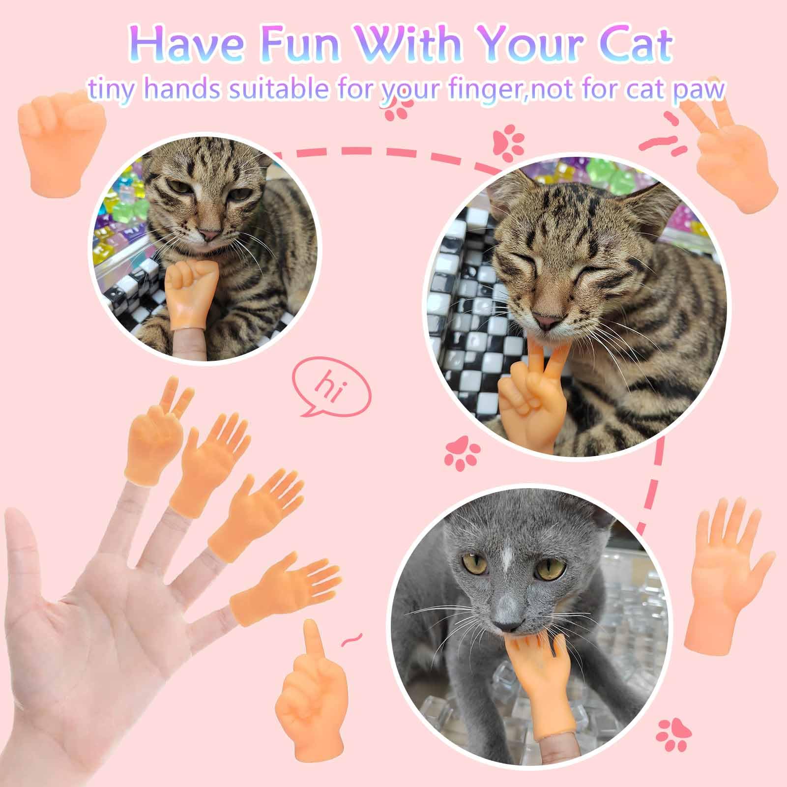 20-Pack Miniature Finger Hands – Realistic Rubber Puppets for Pranks & Gags