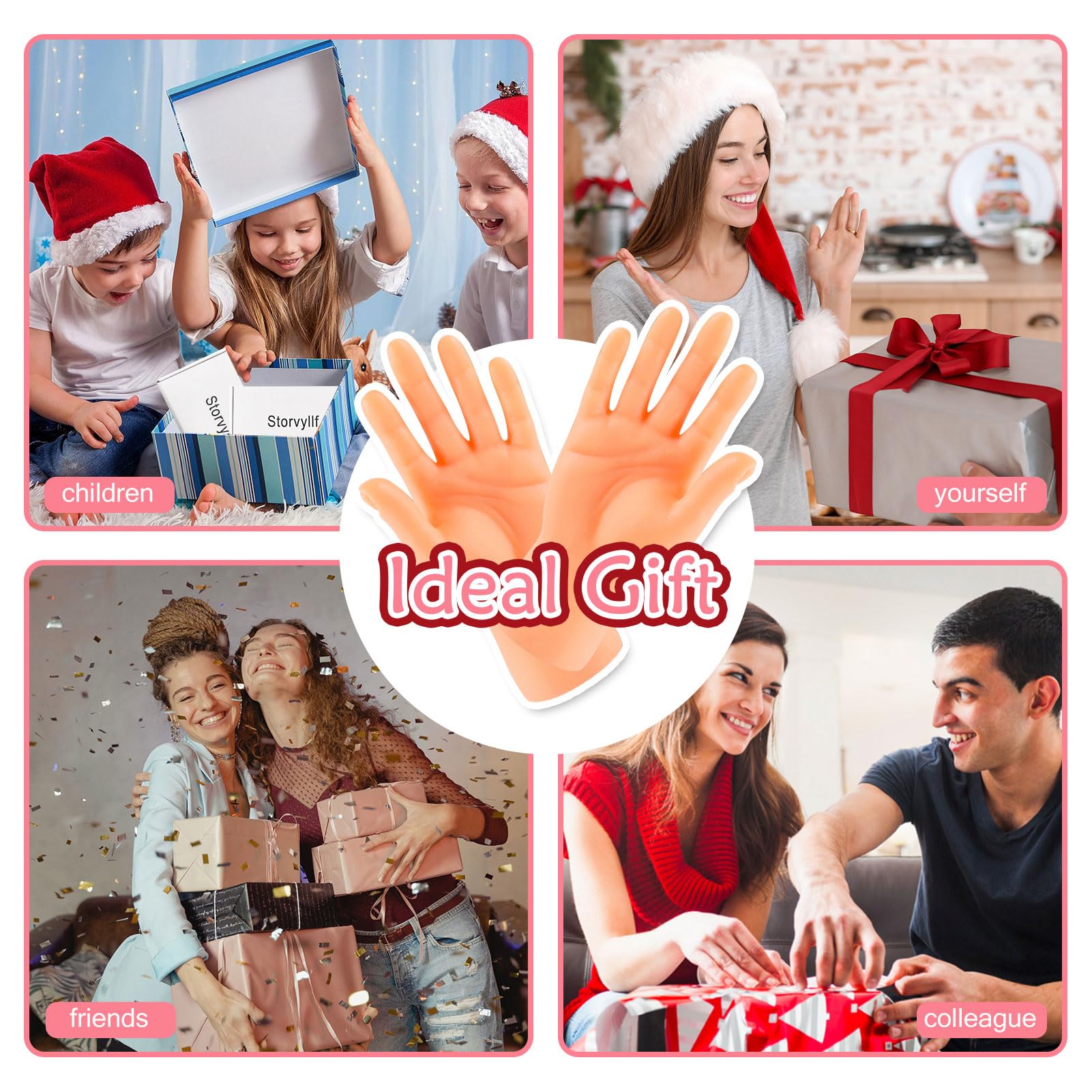 20-Pack Miniature Finger Hands – Realistic Rubber Puppets for Pranks & Gags