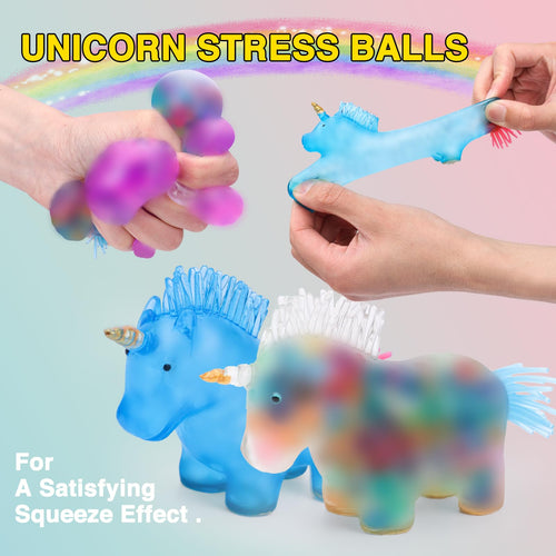 20 Pack Stress Balls Set – Squeeze Balls for Adults, Party Favors & Prize Box Stuffers by BESNEL