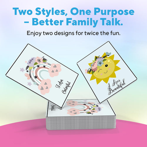 200 Family Discussion Cards Set - Thoughtful Conversation Starters for Dinners, Travel & Gifts by Pulitymet
