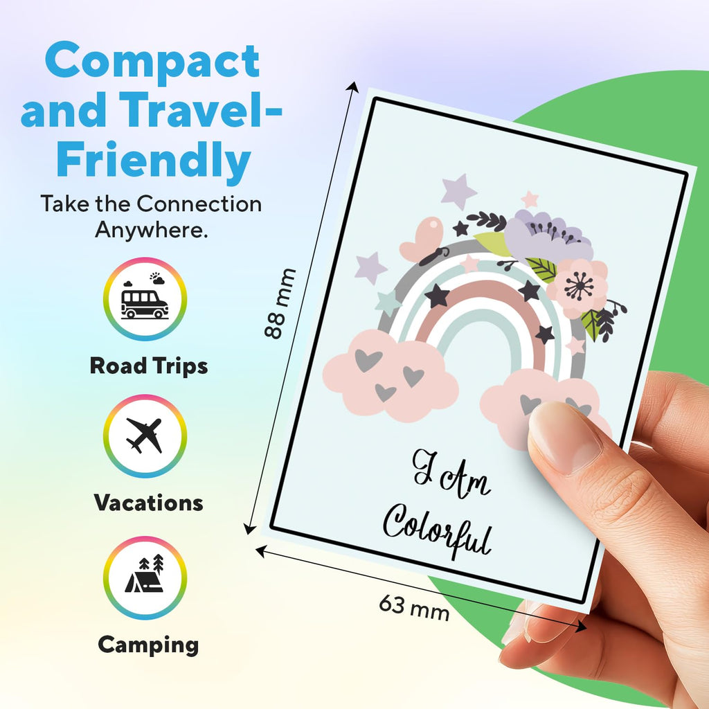 200 Family Discussion Cards Set - Thoughtful Conversation Starters for Dinners, Travel & Gifts by Pulitymet