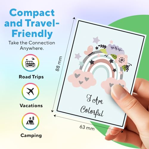 200 Family Discussion Cards Set - Thoughtful Conversation Starters for Dinners, Travel & Gifts by Pulitymet