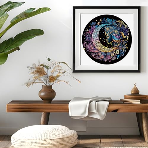 200-Piece Wooden Jigsaw Puzzle for Adults – Sun and Moon Animal Shapes by WHJSG