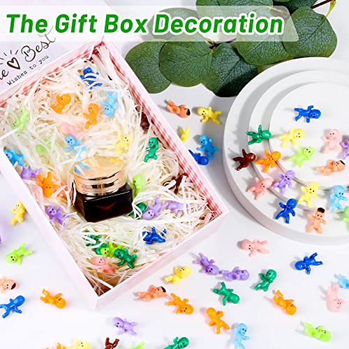 200pcs Mini Plastic Baby Figurines 10 Colors for Baby Shower Games, King Cake, Ice Cubes by selizo