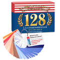 2026 US Citizenship Flash Cards: 128 USCIS Questions & Answers, English-Spanish Bilingual Set with Metal Ring