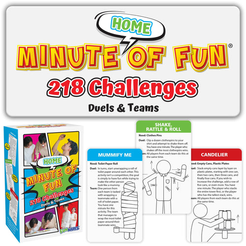 218 Minute-to-Win-It Challenges Card Game – Fun for Families & Parties Ages 8+