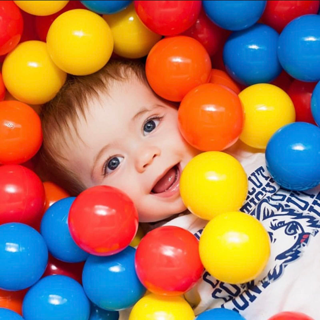 2.2" Ball Pit Balls for Toddlers – 200/500/1000/2000 Count, Phthalate-Free & BPA-Free Soft Plastic Rainbow Colors