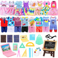 22-Piece 6-Inch Doll School Set with Clothes, Computer, and 15 Study Accessories by ENOCHT