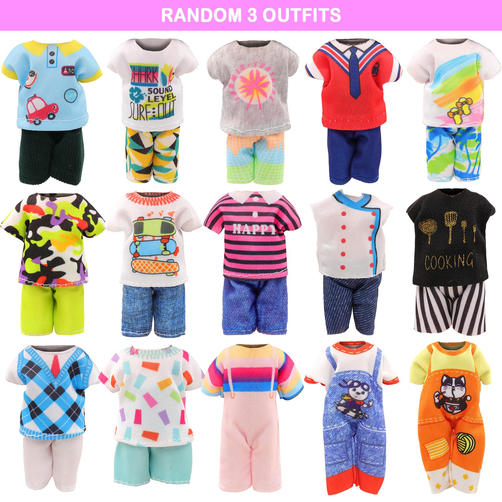 22-Piece 6-Inch Doll School Set with Clothes, Computer, and 15 Study Accessories by ENOCHT