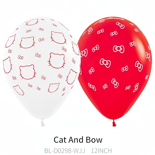 22-Piece Cat & Bow Balloon Kit for Kitty Party Decorations – baoonworlld