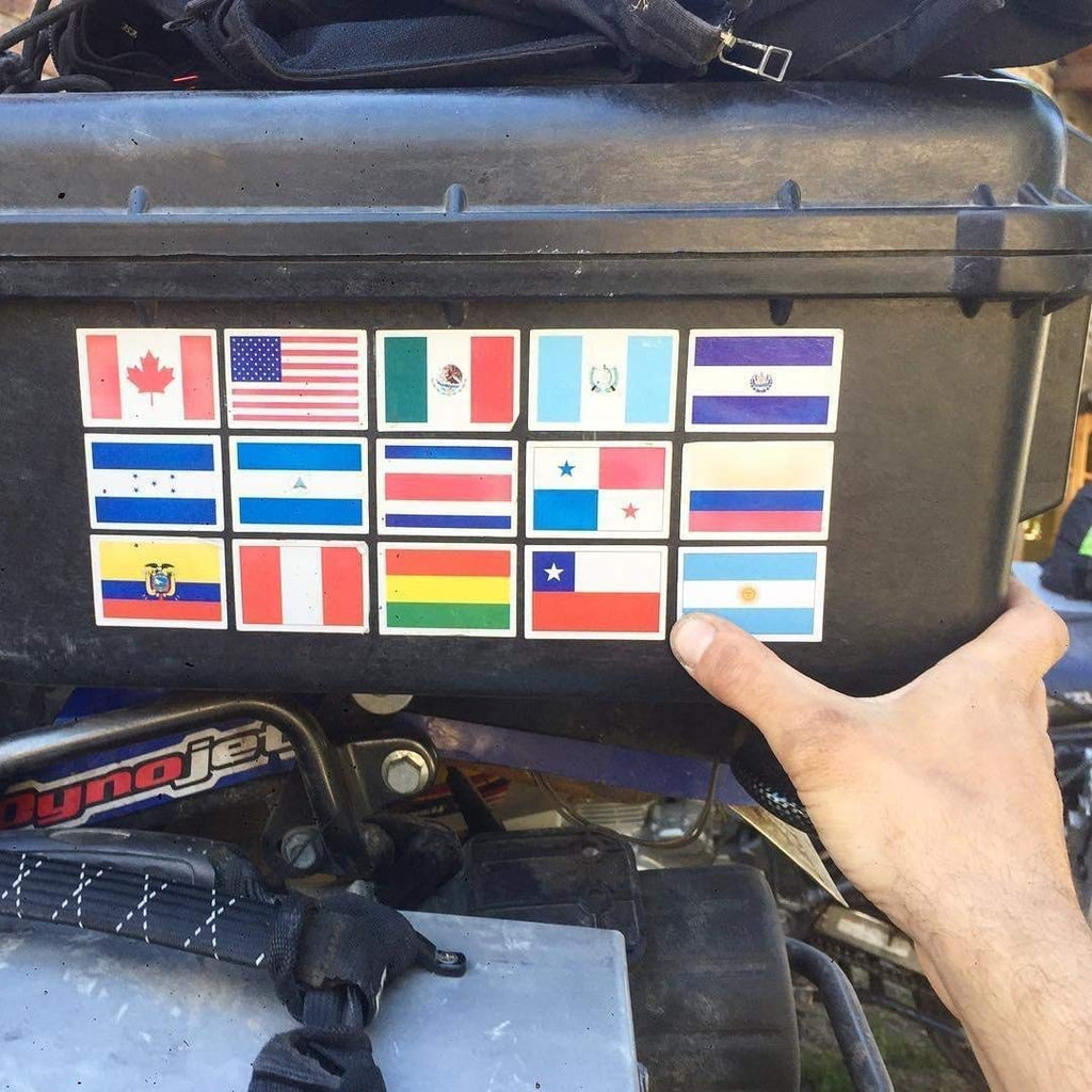 224 Country Flag Stickers - Waterproof PVC, Pre-Cut, 7 Sheets, Travel Decor