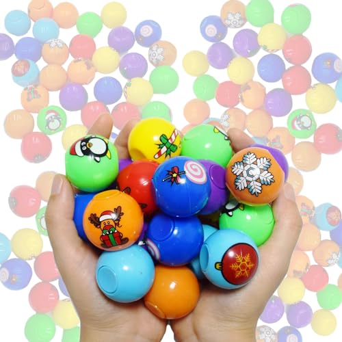 24-Pack Christmas Mini Fidget Spinner Balls – Bulk Stocking Stuffers, Party Favors & Treasure Box Toys