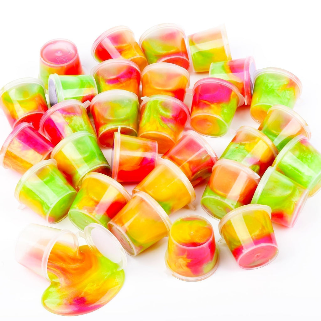 24 Pack Galaxy Slime Putty – Non-Sticky Party Favors for Kids, Gift Box, Stress Relief Toy by BeiyeiDei