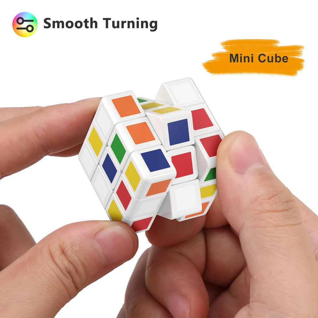 24 Pack Mini 3x3 Cube Puzzle Party Favors for Kids – 1.18in Magic Cubes by Vdealen