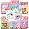 24 Pack Mini Donut Coloring Books for Kids - Cute Kawaii Doughnut Activity Booklets for Party Favors and Classroom