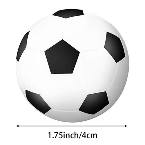 24 Pack Mini Foam Soccer Ball Cupcake Toppers – Stress Balls for Party Favors & School Rewards