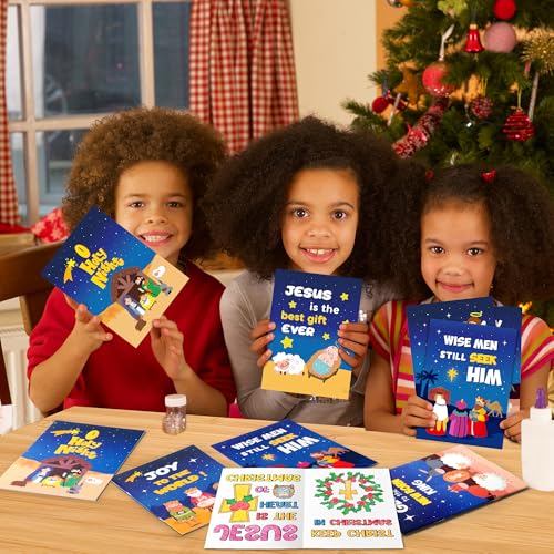 24-Pack Nativity Christmas Coloring Books for Kids - Bulk DIY Christian Activity