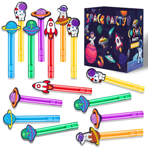 24-Pack Space Bubble Wands – Astronaut Party Favors, Goodie Bag Stuffers, Classroom Prizes