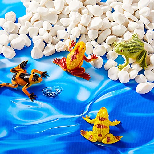 24-Piece Civaner Plastic Frog Toys - 12 Realistic Mini Frog Figures for Crafting, Party Favors & Home Decor