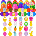 24 Prefilled Easter Eggs with Mochi Squishy Toys – EUOCENK Easter Basket Stuffers for Kids, Classroom Prizes, Egg Hunts