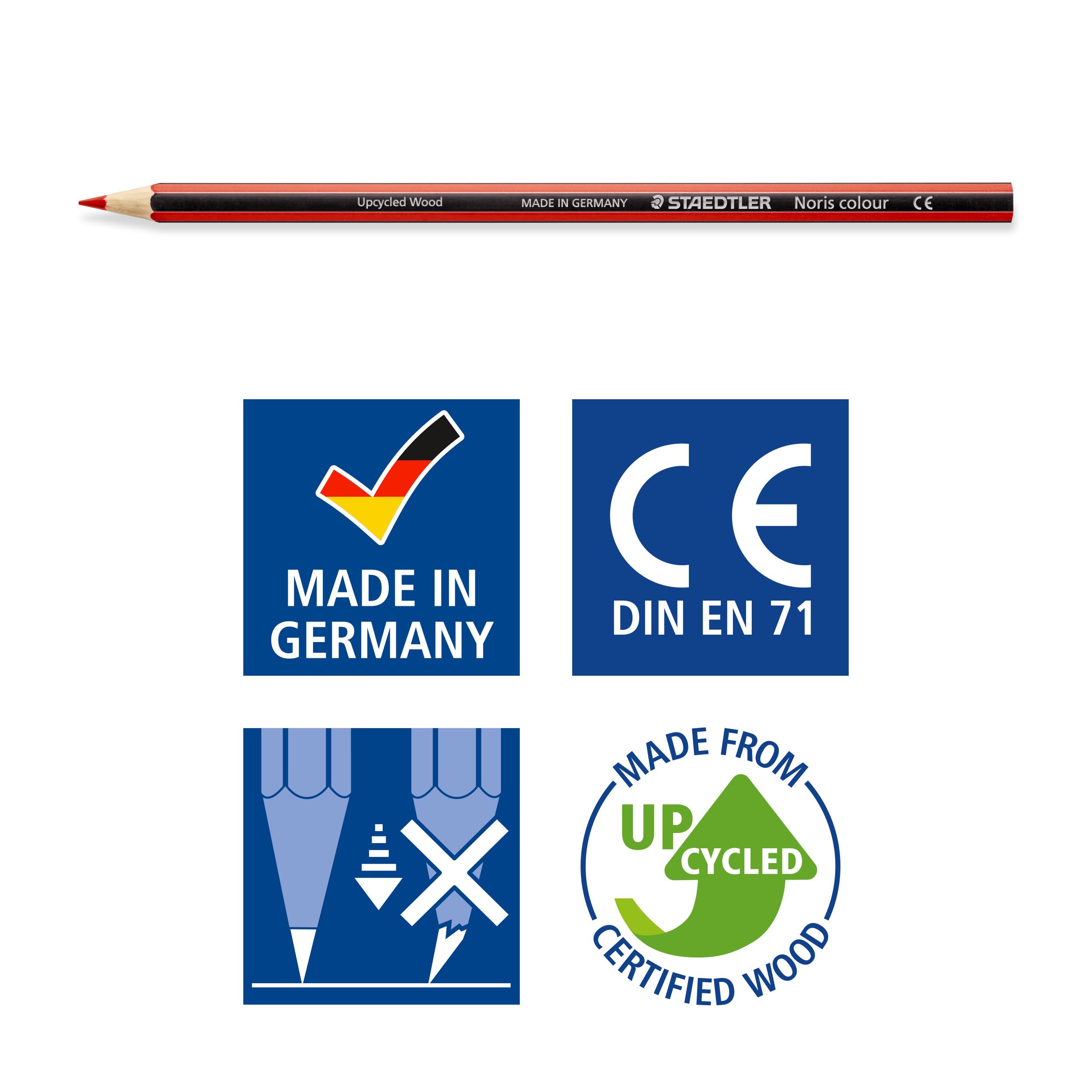 24 STAEDTLER Colored Pencils – Break-Resistant, Sustainable, Vibrant Art Supplies