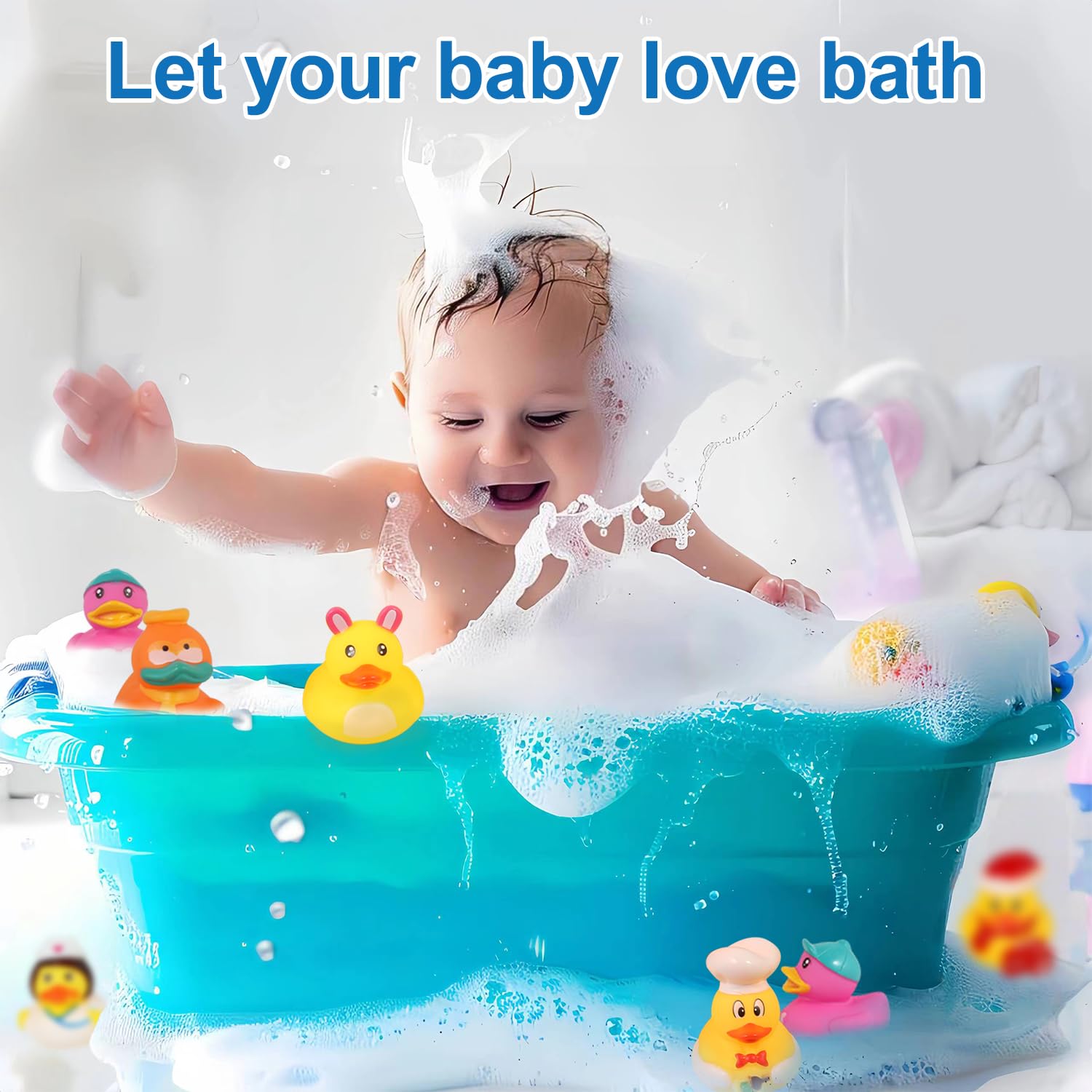 25-Pack Assorted Rubber Ducks – Cute, Soft & Safe Bath Toy Duckies for Kids, Jeep Ducking, Party Favors