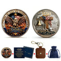 250 Years of Freedom Commemorative Coin – High Relief 3D Veteran Tribute Challenge Coin (1 Piece)