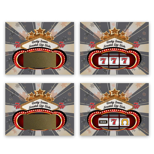 26 Pack Casino Night Scratch Off Cards – Party Favors & Game Cards for Adults
