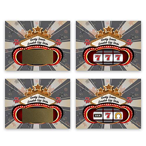 26 Pack Casino Night Scratch Off Cards – Party Favors & Game Cards for Adults