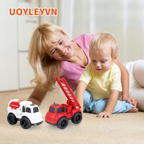3-in-1 Rescue Toy Cars for Toddlers Ages 2-4: Police Car, Fire Truck & Ambulance – BPA-Free, Safe for Outdoor Play