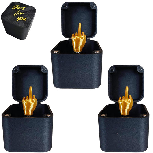 3-Pack Middle Finger in a Box Prank Toy – Funny Gag Gift with Surprise Reveal