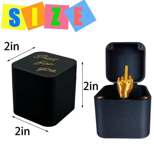 3-Pack Middle Finger in a Box Prank Toy – Funny Gag Gift with Surprise Reveal