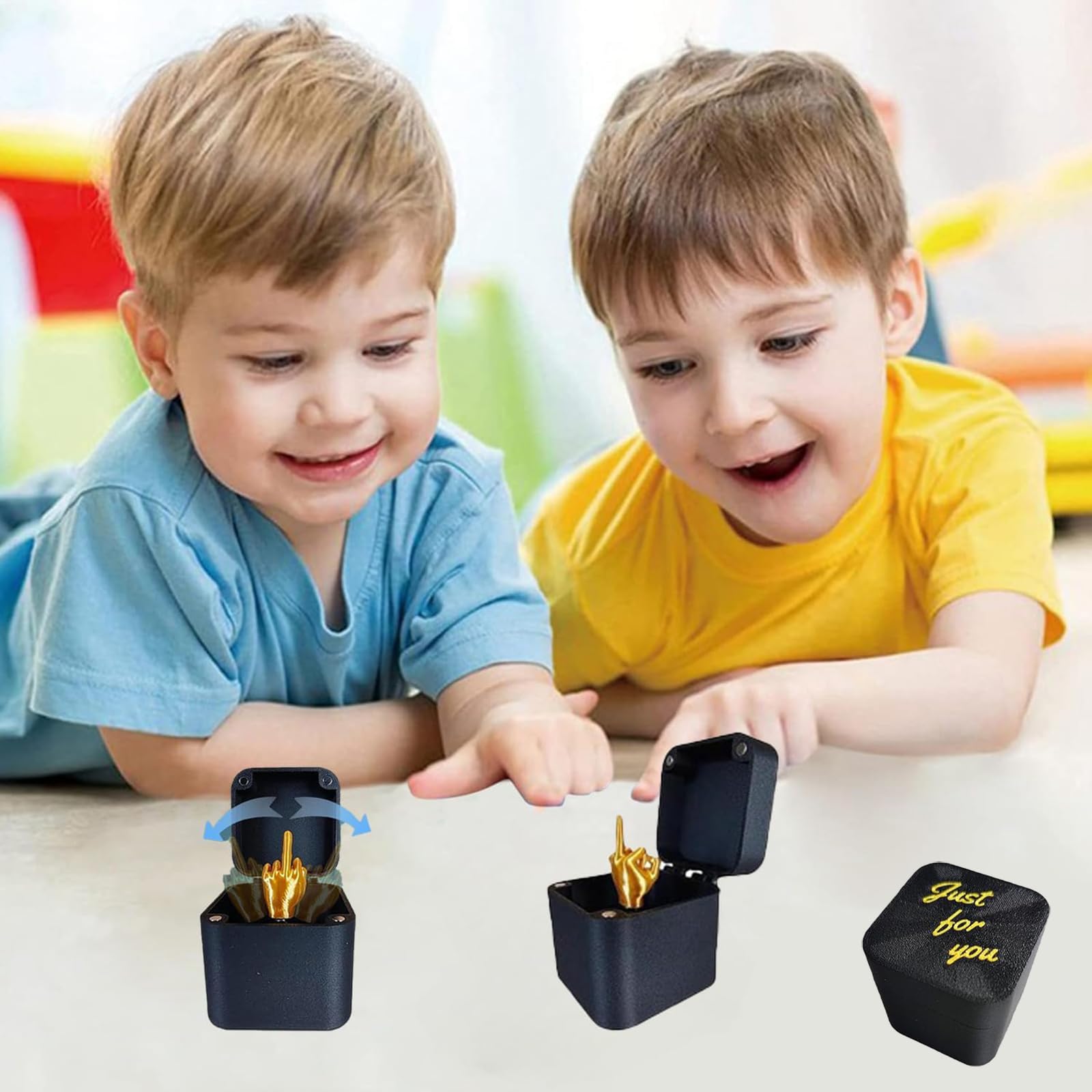 3-Pack Middle Finger in a Box Prank Toy – Funny Gag Gift with Surprise Reveal