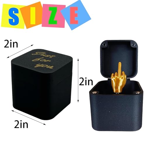 3-Pack Middle Finger in a Box Prank Toy – Funny Gag Gift with Surprise Reveal