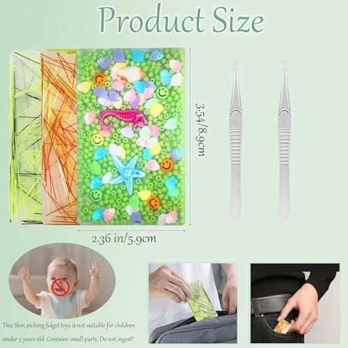 3-Pack Picky Pad – Silicone Fidget Toy for Skin Picking, Hair Pulling, and Nail Biting Relief