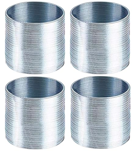 3-Pack Silver Metal Coil Spring Toys – 2.4 Inch Individually Boxed Party Favors by The Dreidel Company