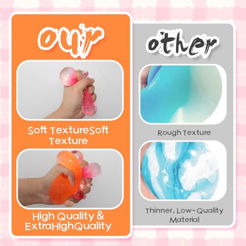 3-Pack Squishy Candy Stress Balls – Textured Sensory Fidget Toys for Kids and Adults