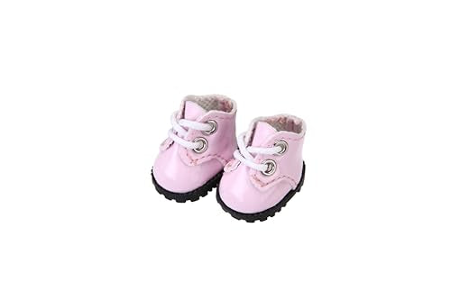 3-Pair Set of Handmade Doll Shoes for 17cm Dolls – 3 Colors, Easy On/Off