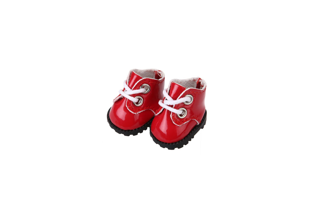 3-Pair Set of Handmade Doll Shoes for 17cm Dolls – 3 Colors, Easy On/Off